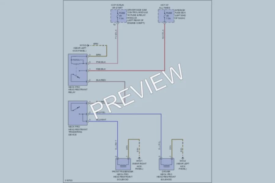 2009 MercedesBenz E350 Power Seats wiring diagram preview