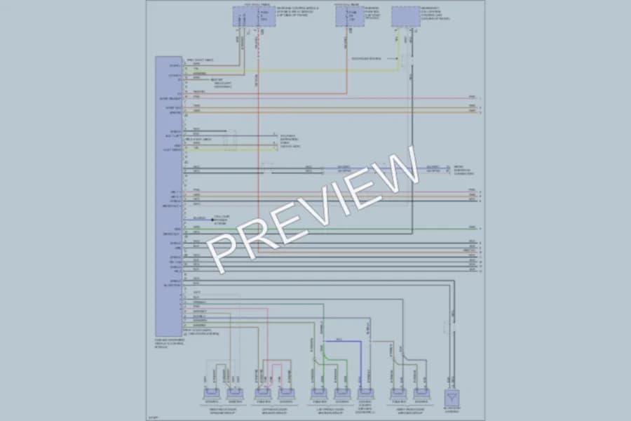 2009 MercedesBenz E350 Radio wiring diagram preview