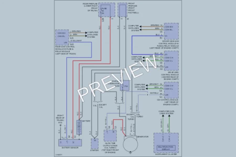 2009 MercedesBenz E350 Starting Charging wiring diagram preview