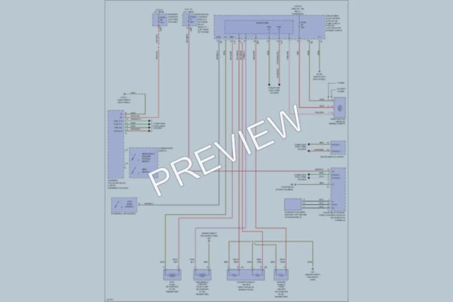 2009 MercedesBenz E350 Wiper Washer wiring diagram preview
