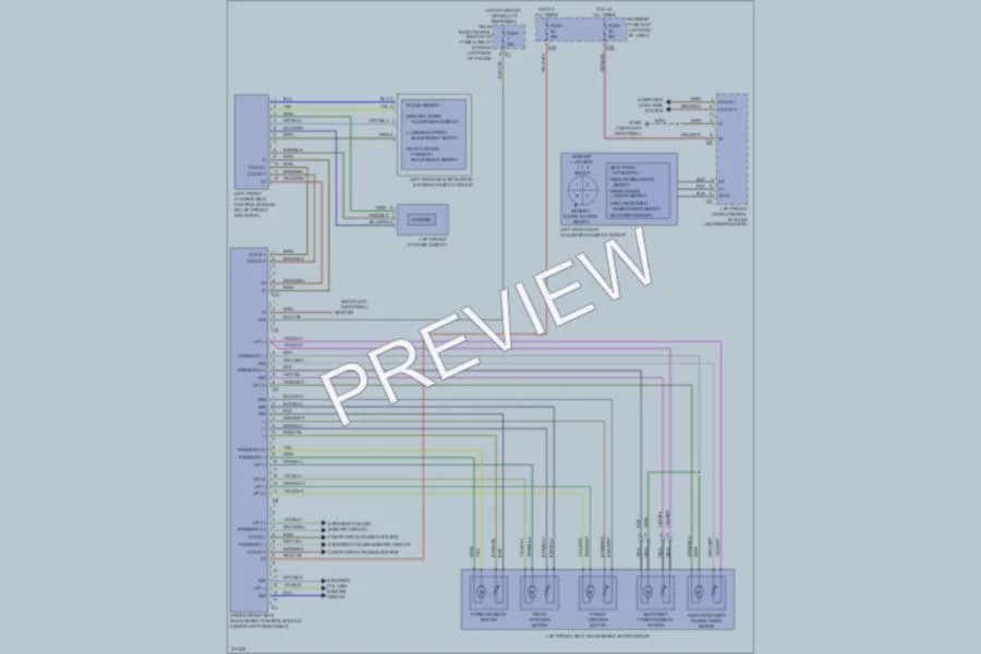 2009 MercedesBenz E550 Memory Systems wiring diagram preview