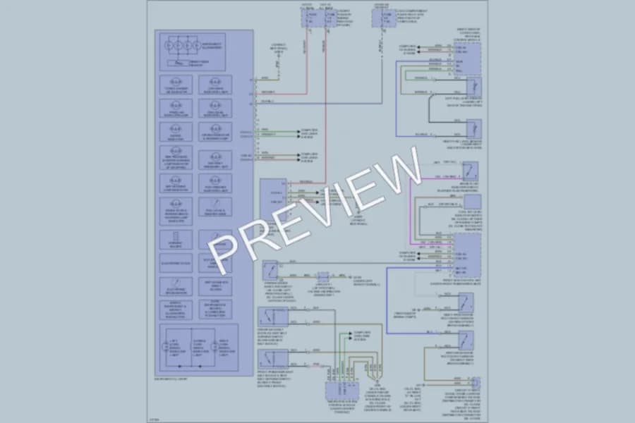 2009 MercedesBenz GL320BLUETEC Instrument Cluster wiring diagram preview