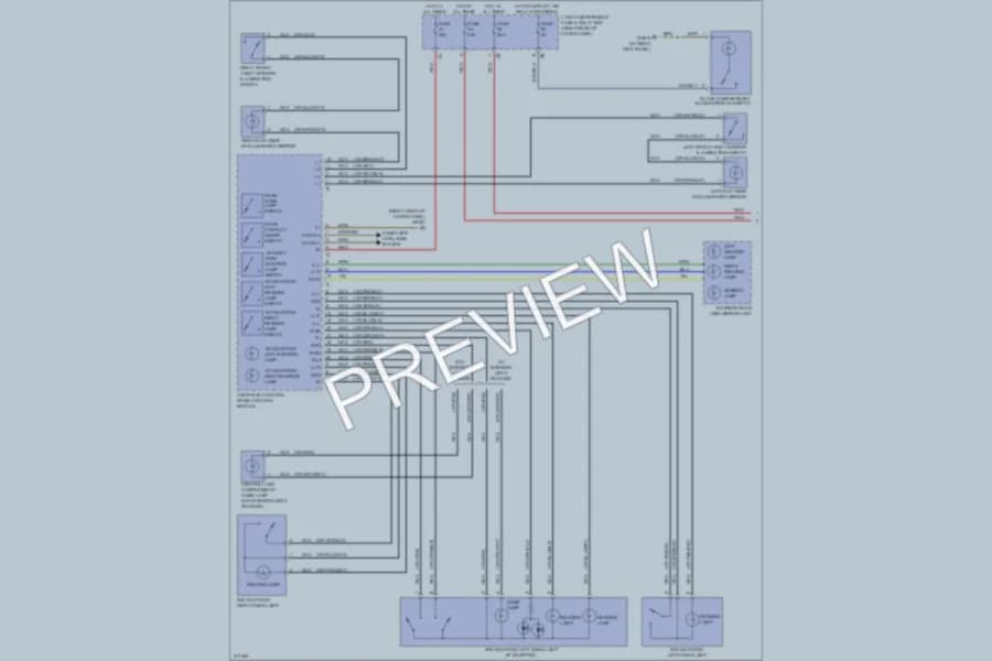 2009 MercedesBenz GL320BLUETEC Interior Lights wiring diagram preview