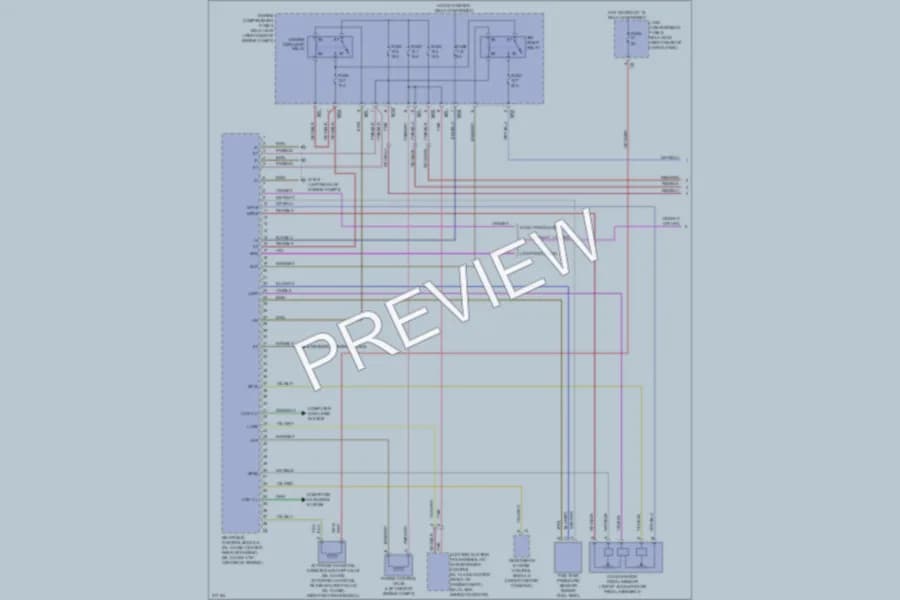 2009 MercedesBenz GL450 Engine Performance wiring diagram preview