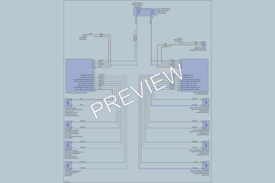 2009 MercedesBenz GL450 Power Seats wiring diagram preview