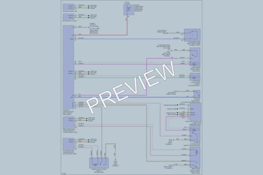 2009 MercedesBenz GL550 Anti Theft wiring diagram preview