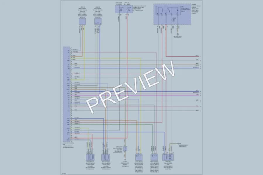 2009 MercedesBenz ML320BLUETEC Electronic Suspension wiring diagram preview