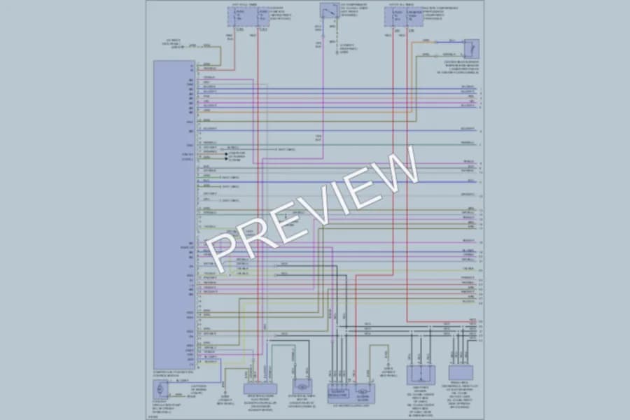 2009 MercedesBenz ML550 Air Conditioning wiring diagram preview