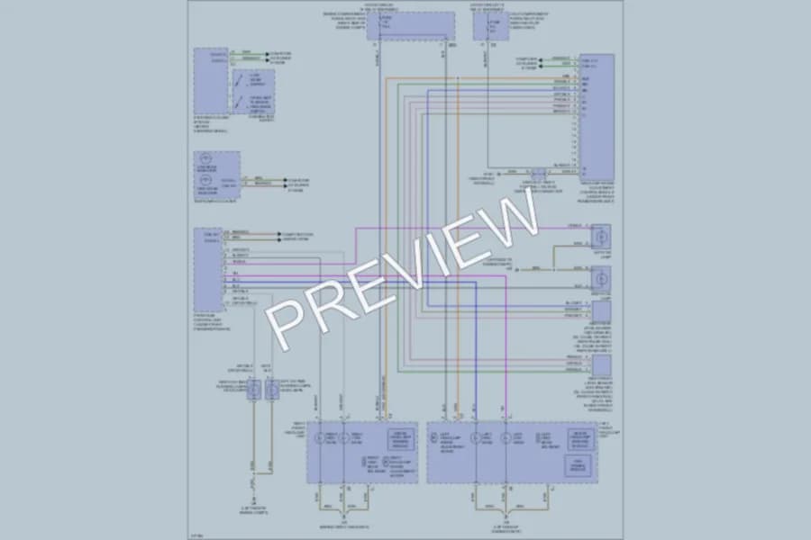 2009 MercedesBenz ML550 Headlights wiring diagram preview