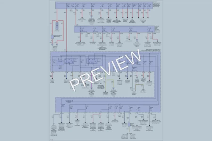 2009 MercedesBenz ML550 Power Distribution wiring diagram preview