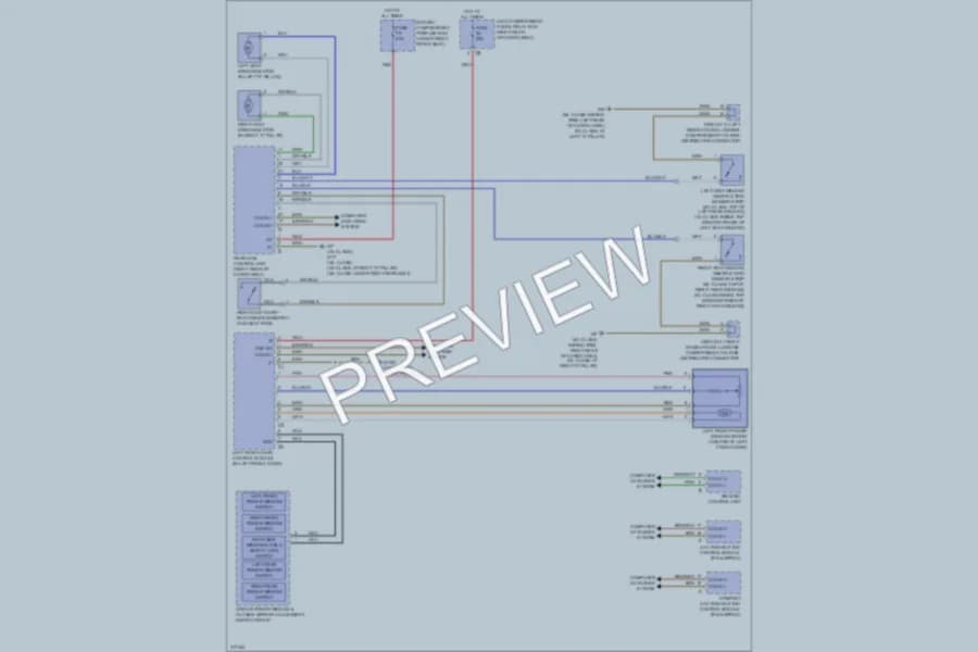 2009 MercedesBenz ML550 Power Windows wiring diagram preview