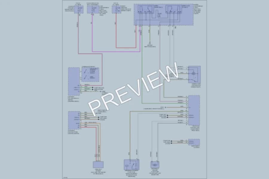 2009 MercedesBenz ML550 Wiper Washer wiring diagram preview