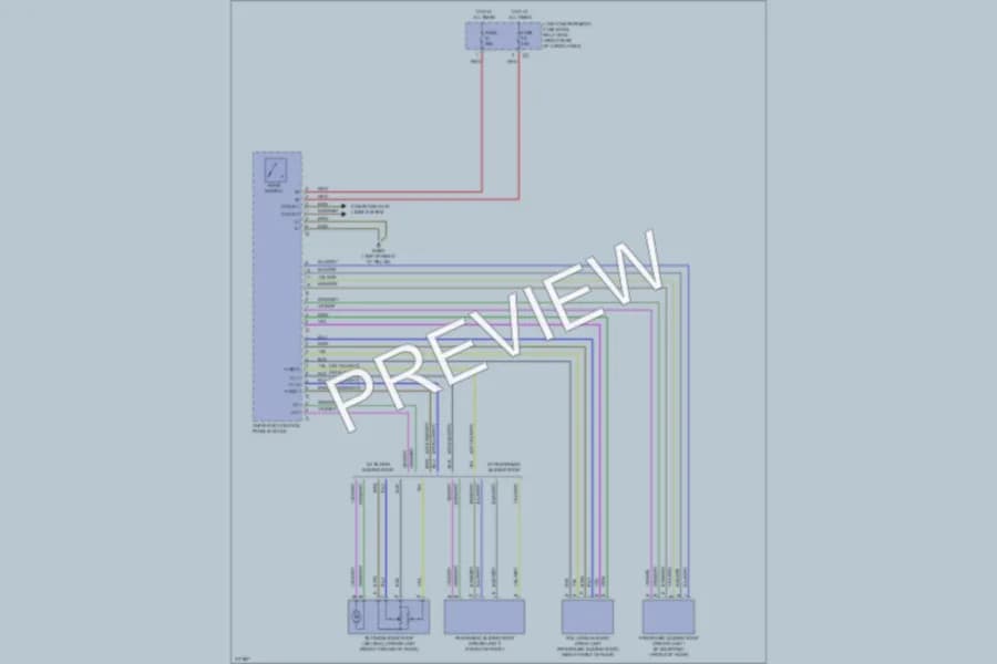 2009 MercedesBenz R320BLUETEC Power Top Sunroof wiring diagram preview