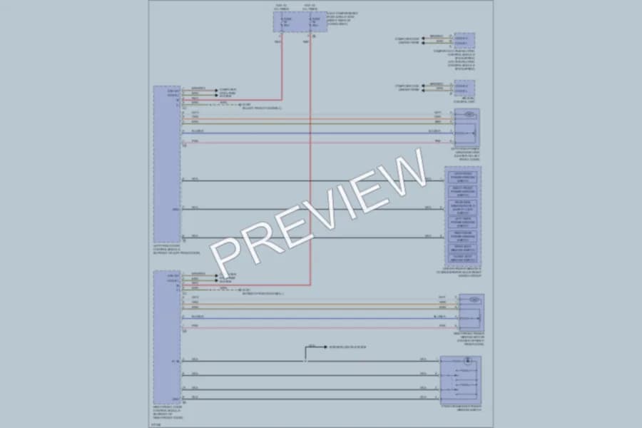 2009 MercedesBenz R350 Power Windows wiring diagram preview
