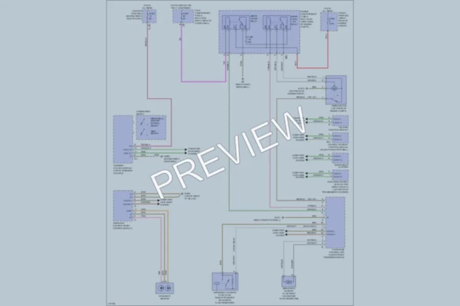 2009 MercedesBenz R350 Wiper Washer wiring diagram preview