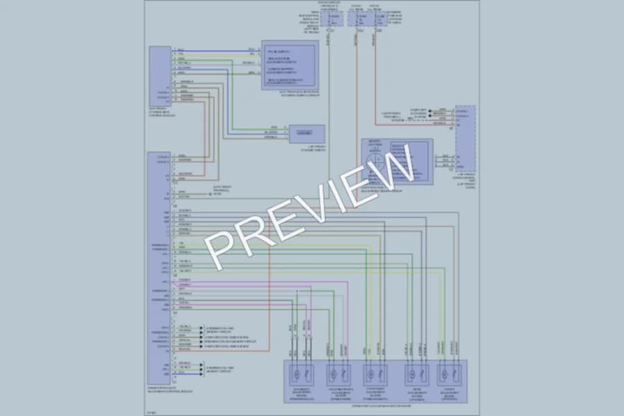 2009 MercedesBenz S550 Memory Systems wiring diagram preview