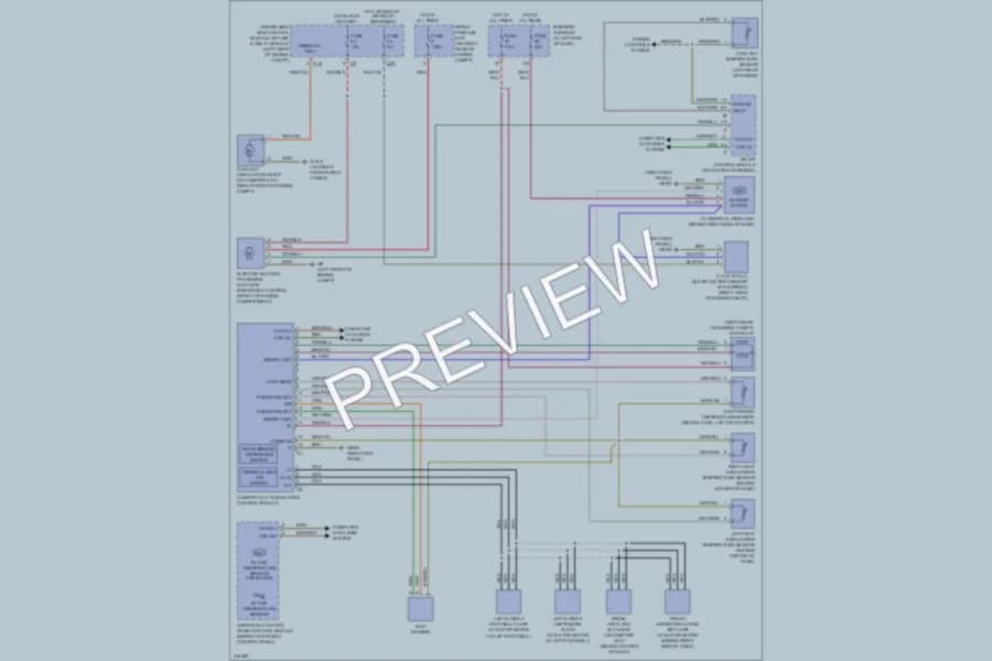 2009 MercedesBenz SLK300 Air Conditioning wiring diagram preview