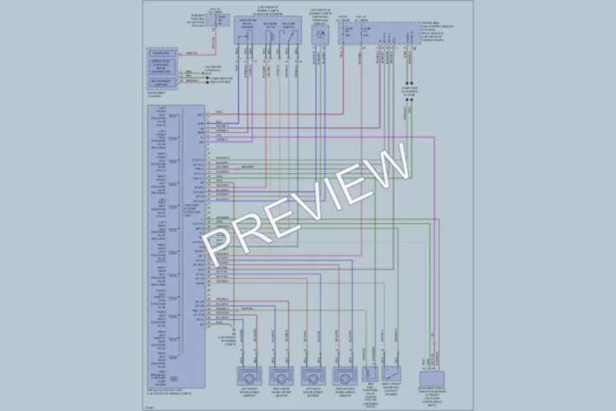 2009 MercedesBenz SLK300 Anti Lock Brakes wiring diagram preview