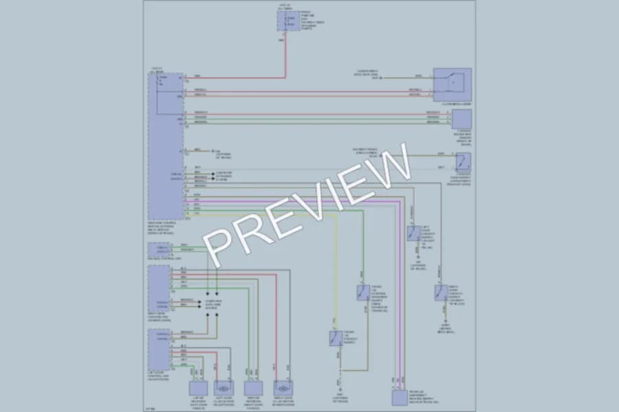 2009 MercedesBenz SLK300 Anti Theft wiring diagram preview