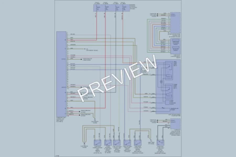 2009 MercedesBenz SLK300 Power Top Sunroof wiring diagram preview