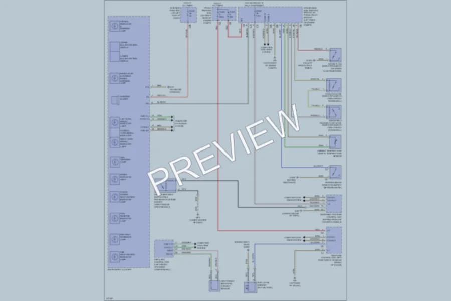 2009 MercedesBenz SLK300 Warning Systems wiring diagram preview