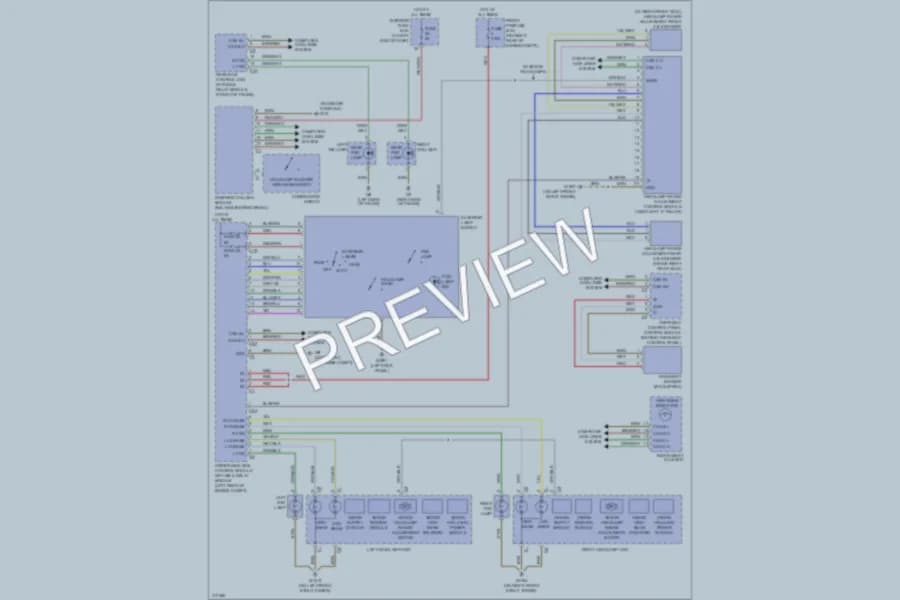 2009 MercedesBenz SLK350 Headlights wiring diagram preview