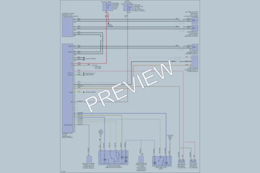 2009 MercedesBenz SLK350 Navigation wiring diagram preview