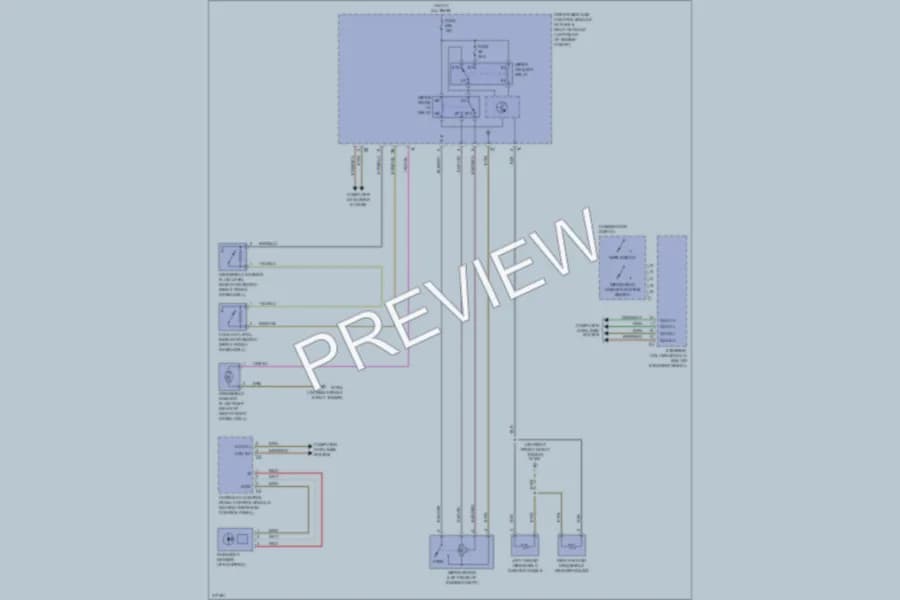 2009 MercedesBenz SLK350 Wiper Washer wiring diagram preview
