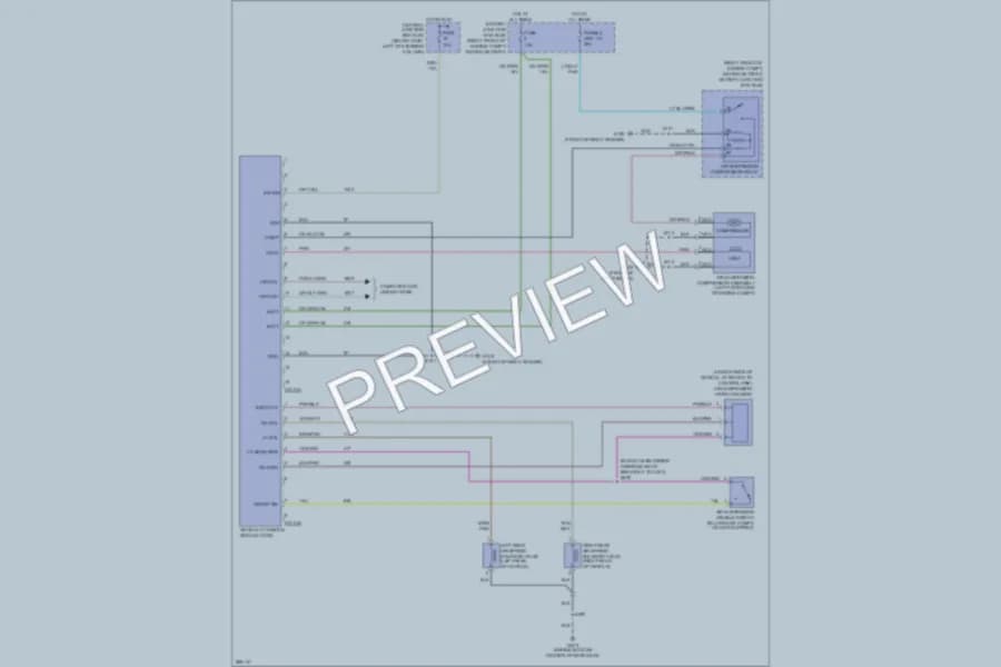 2009 Mercury GrandMarquis Electronic Suspension wiring diagram preview