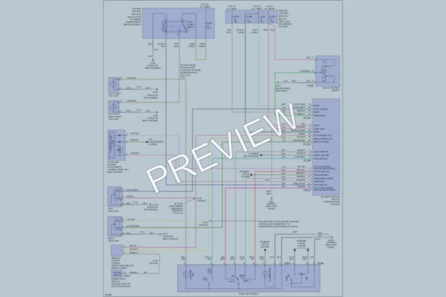 2009 Mercury GrandMarquis Headlights wiring diagram preview