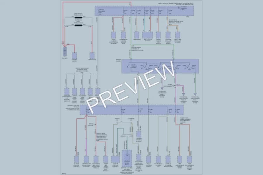2009 Mercury GrandMarquis Power Distribution wiring diagram preview