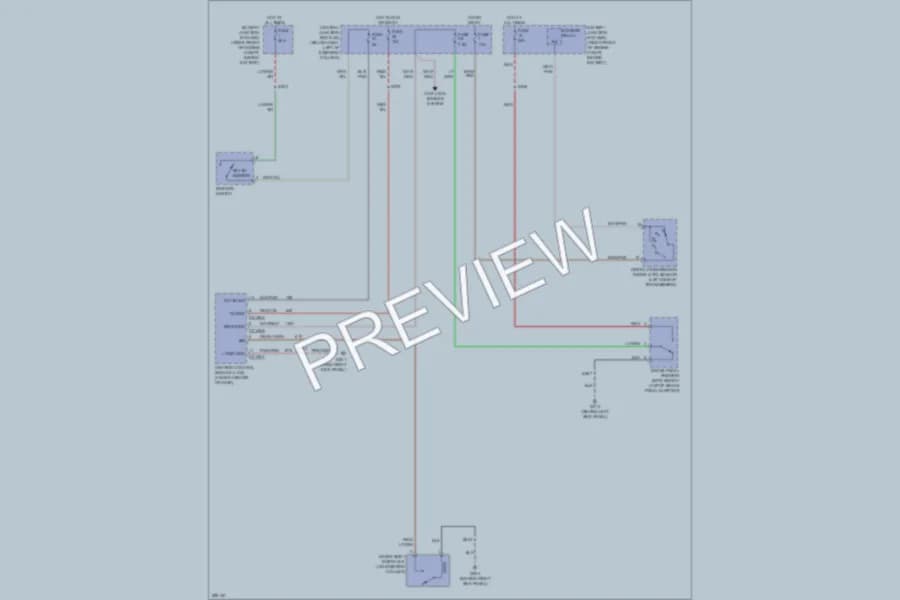 2009 Mercury GrandMarquis Shift Interlock wiring diagram preview
