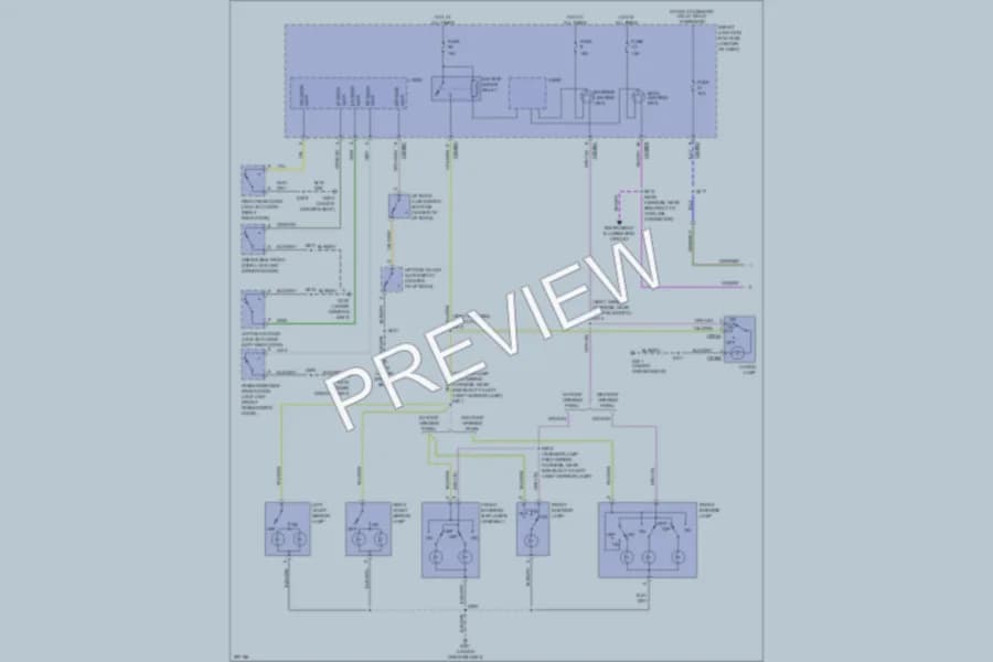 2009 Mercury Mariner Interior Lights wiring diagram preview