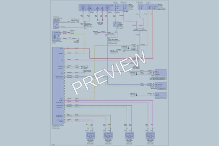 2009 Mercury MarinerHybrid Anti Lock Brakes wiring diagram preview