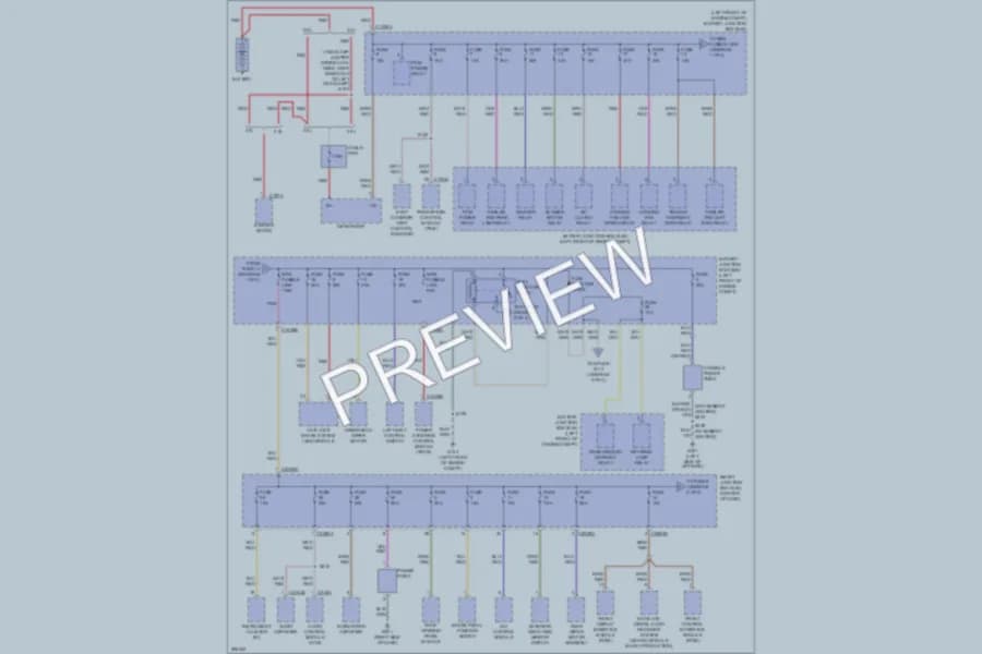 2009 Mercury MarinerHybrid Power Distribution wiring diagram preview