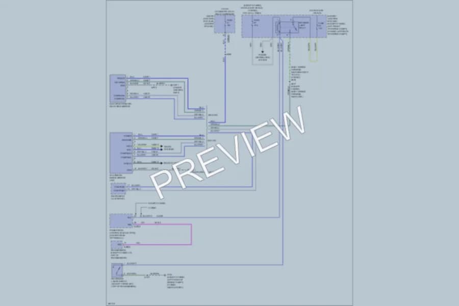2009 Mercury MarinerHybrid Power Mirrors wiring diagram preview