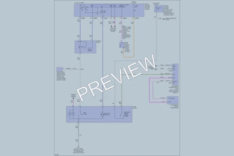 2009 Mercury MarinerHybrid Shift Interlock wiring diagram preview