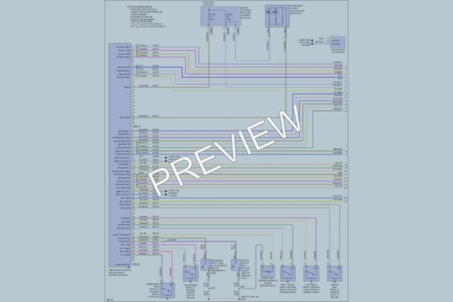 2009 Mercury MarinerHybrid Supplemental Restraints wiring diagram preview