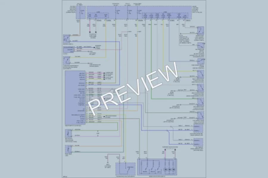 2009 Mercury Milan Instrument Cluster wiring diagram preview