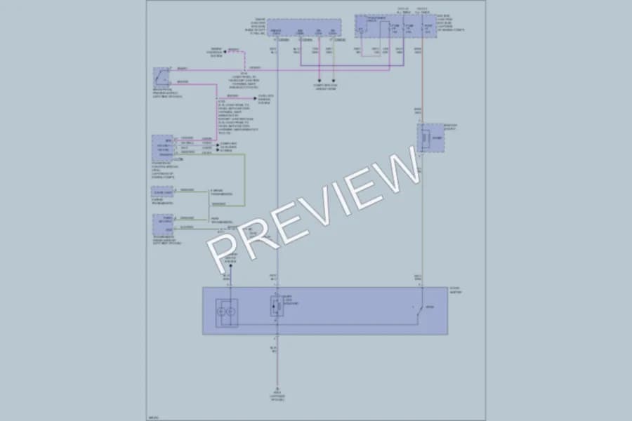 2009 Mercury Milan Shift Interlock wiring diagram preview