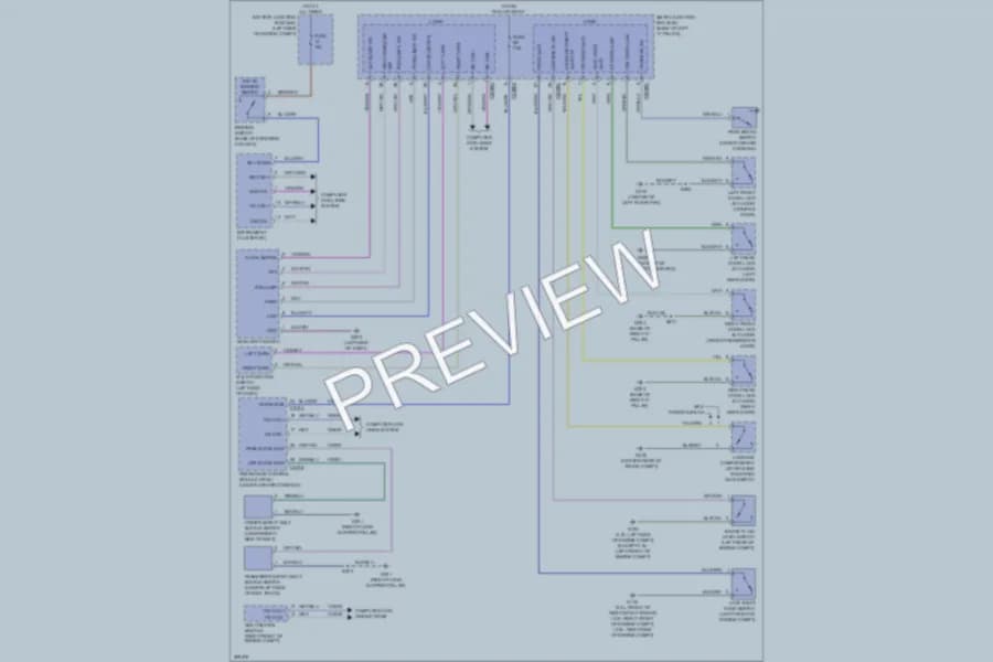 2009 Mercury Milan Warning Systems wiring diagram preview
