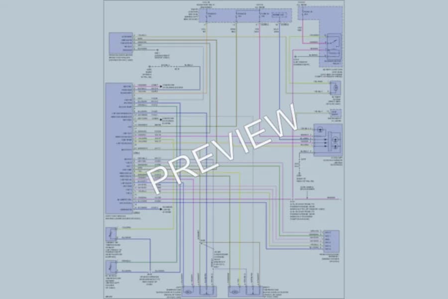 2009 Mercury Mountaineer Air Conditioning wiring diagram preview
