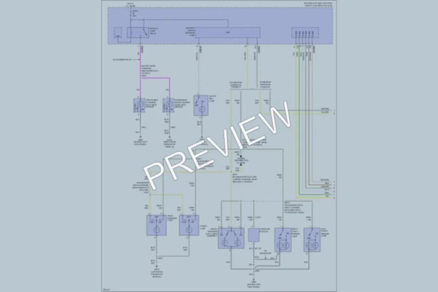 2009 Mercury Mountaineer Interior Lights wiring diagram preview