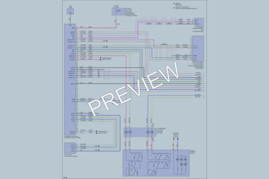 2009 Mercury Mountaineer Navigation wiring diagram preview