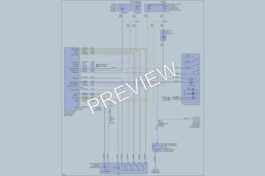 2009 Mercury Mountaineer Transmission wiring diagram preview