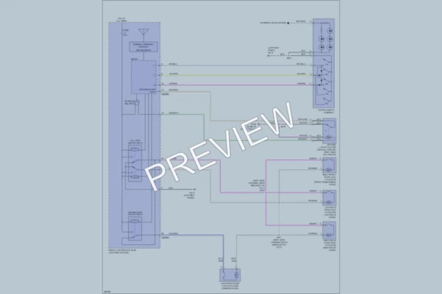 2009 Mercury Sable Anti Theft wiring diagram preview