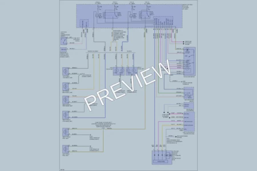 2009 Mercury Sable Headlights wiring diagram preview