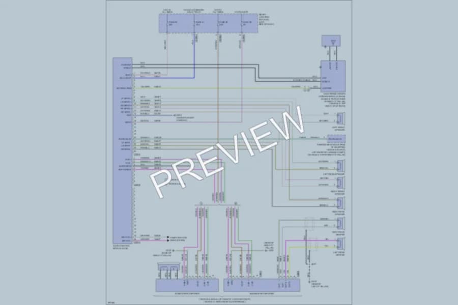2009 Mercury Sable Radio wiring diagram preview