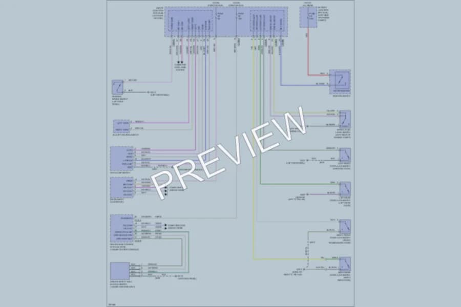 2009 Mercury Sable Warning Systems wiring diagram preview