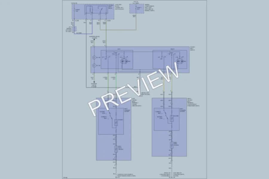 2009 Mitsubishi Eclipse Power Seats wiring diagram preview